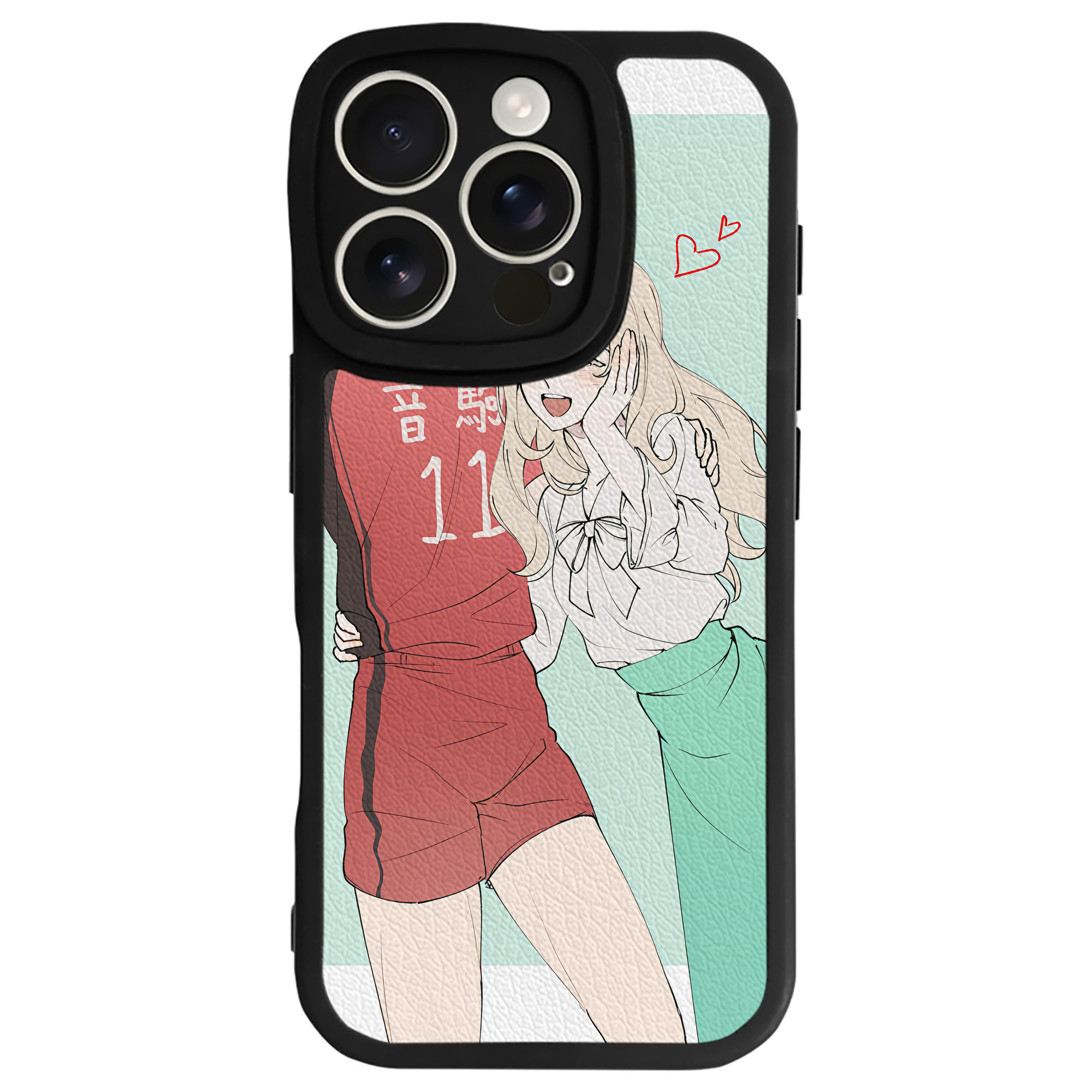 （画像用） ハイキュー!! Haikyu!! 【iPhone 16シリーズ対応】シリコンスマホケース（レザー調） 材質：シリコン